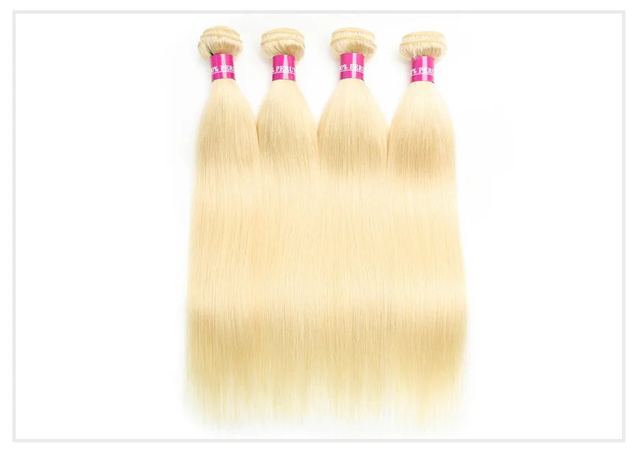 Monstar 1 3 4 613 Blonde Straight Hair Bundles Brazilian Remy Human Hair Extension Honey Blonde Bundles 30 32 34 36 38 40 Inches