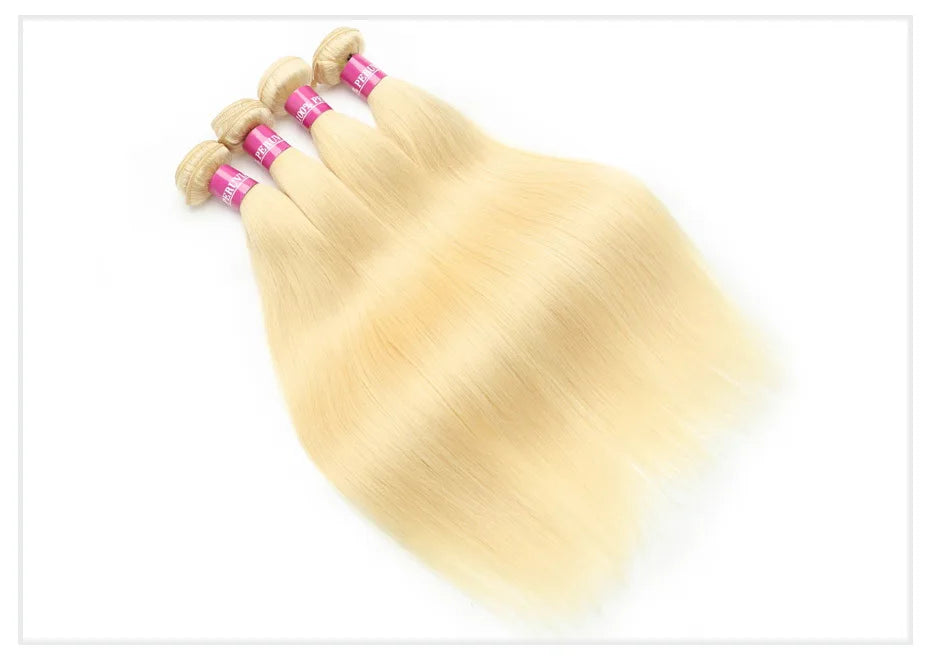 Monstar 1 3 4 613 Blonde Straight Hair Bundles Brazilian Remy Human Hair Extension Honey Blonde Bundles 30 32 34 36 38 40 Inches
