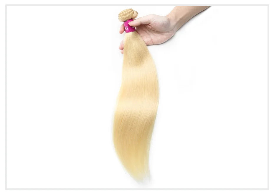Monstar 1 3 4 613 Blonde Straight Hair Bundles Brazilian Remy Human Hair Extension Honey Blonde Bundles 30 32 34 36 38 40 Inches