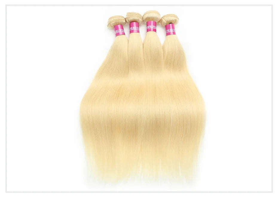 Monstar 1 3 4 613 Blonde Straight Hair Bundles Brazilian Remy Human Hair Extension Honey Blonde Bundles 30 32 34 36 38 40 Inches