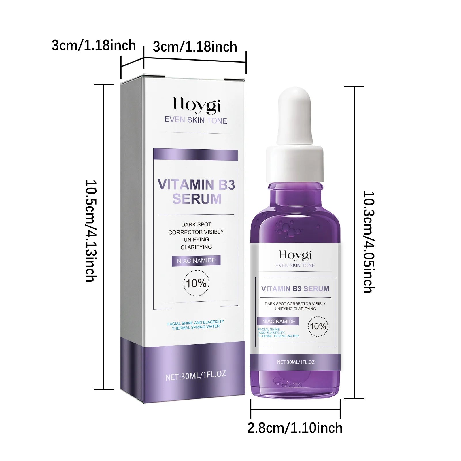 Niacinamide Serum Dark Spot Correcting Moisturizing Brightening Cleaning Pores Fade Fine Lines Makeup Remover Korean Skin Care
