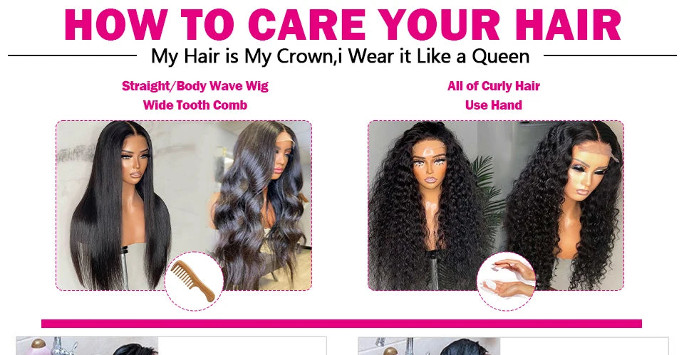 Queenlike Straight Human Hair Bundles with 2x6 Deep Middle Part HD Lace Closure 12A Brazilian Raw Hair Bundles with Closures