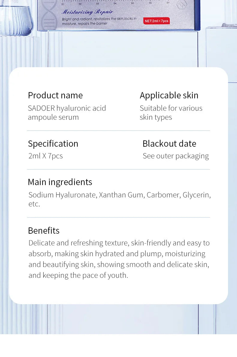Vitamin C Face Whitening Serum Dark Spots Freckles Removal Hyaluronic Pore Minimizer Anti Aging Wrinkle Remove Golder Essence
