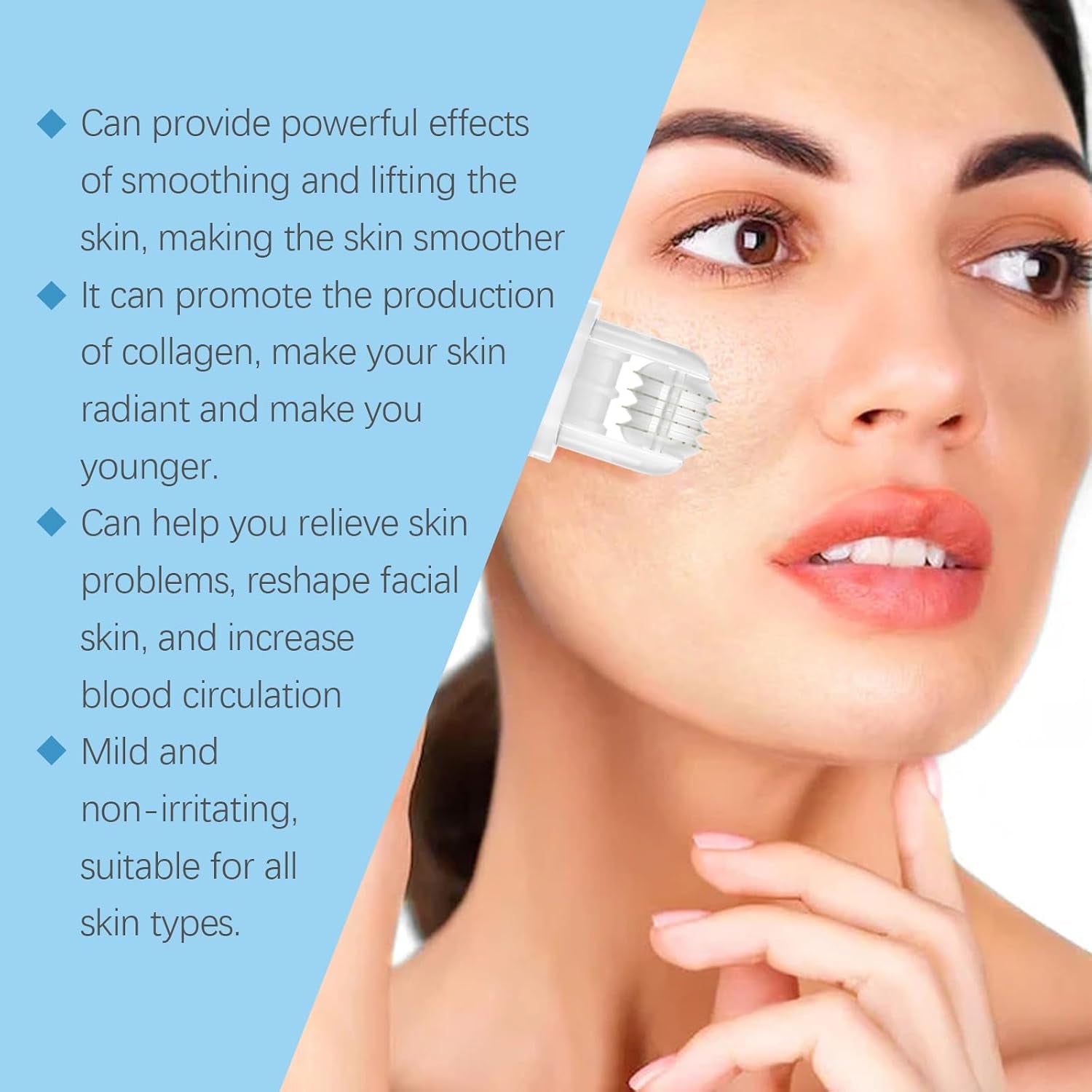 Hyaluronic Acid Facial Serum, Facial Serum with Hyaluronic Acid Moisturising Face Serum, Lightweight and Ultra Moisturising Anti-Aging Facial Serum, for All Skin Types